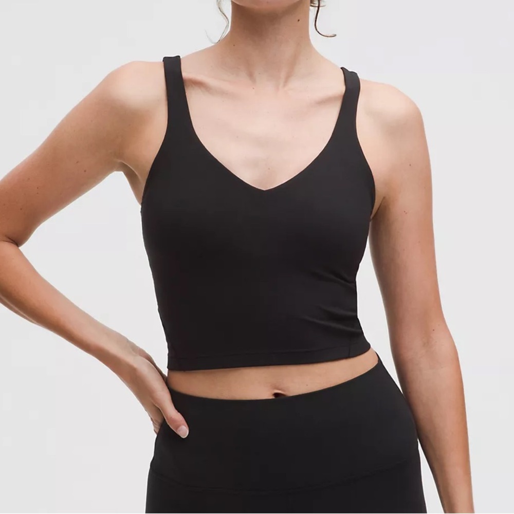 Lululemon Align Tank Black V-Neck Crop Top